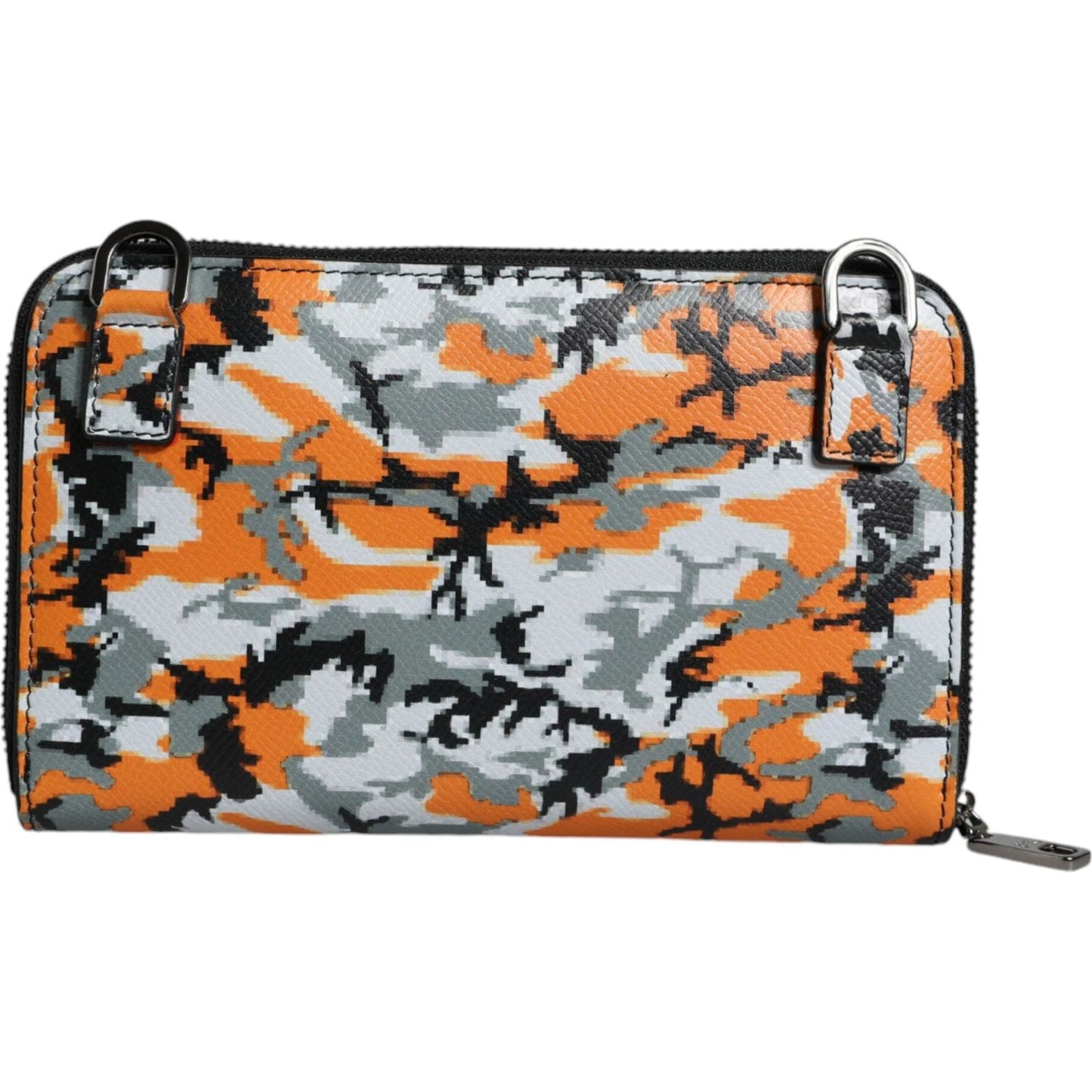 Dolce & Gabbana Multicolor Camouflage Leather Purse Cross Body Bag Dolce & Gabbana Rosy Brown