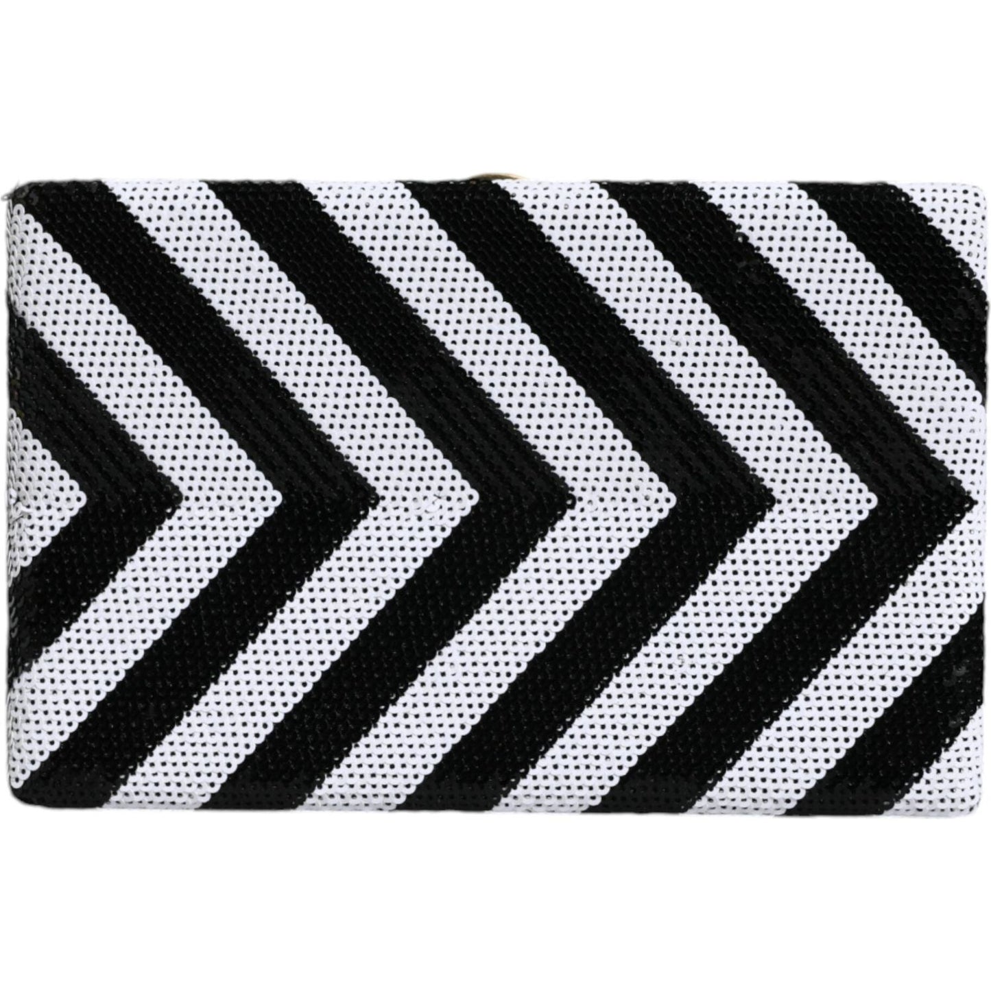 Dolce & Gabbana Black White Gold Frame Clutch Evening Party Purse Bag Dolce & Gabbana Black