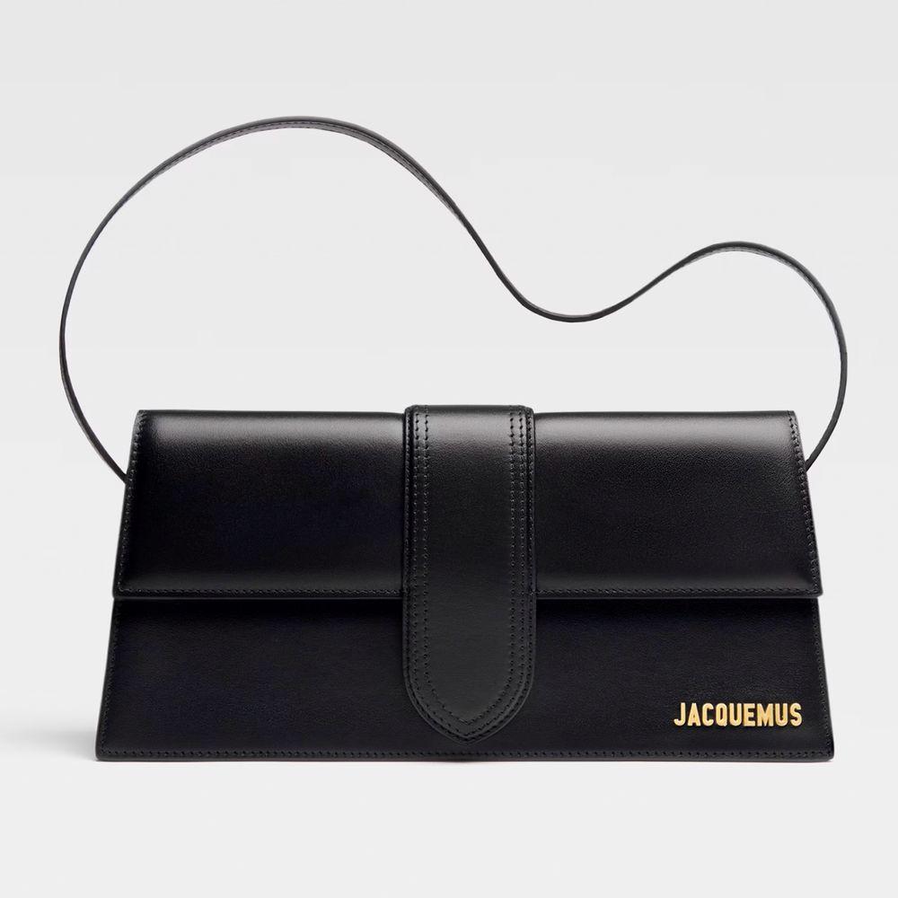 Jacquemus Black Leather Handbag Jacquemus Lavender