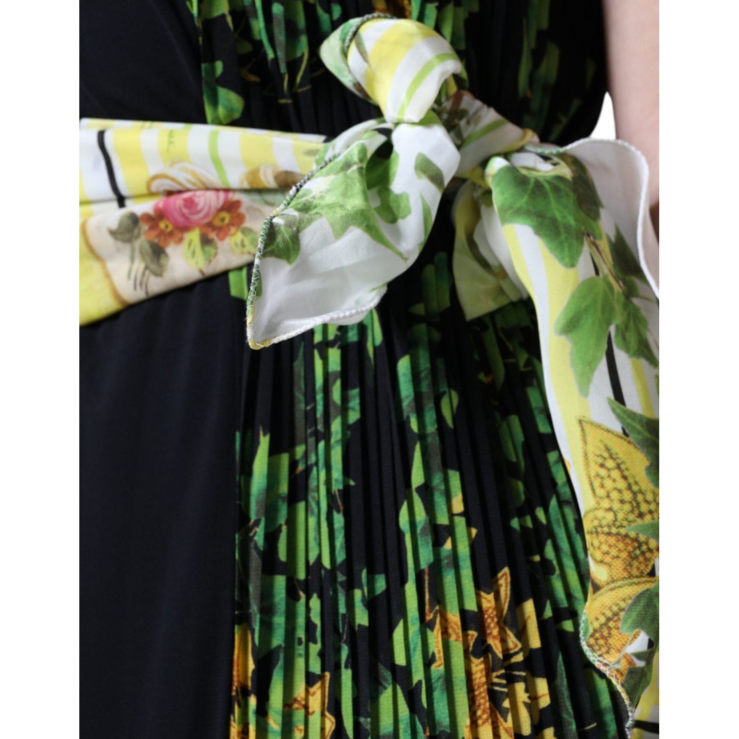 Roberto Cavalli Multicolor Floral Sheath Knee Length Dress Roberto Cavalli Tan