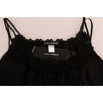 Dolce & Gabbana Black Silk Lace Chemise Dress BIK082-3