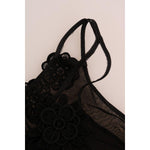 Dolce & Gabbana Black Silk Lace Chemise Dress BIK082-3