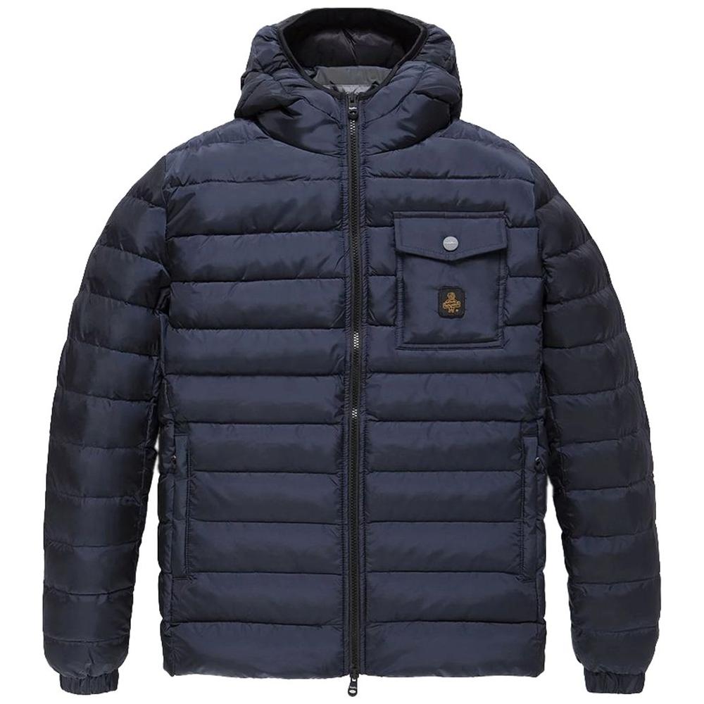 Refrigiwear Blue Nylon Men's Jacket Refrigiwear Dark Slate Gray