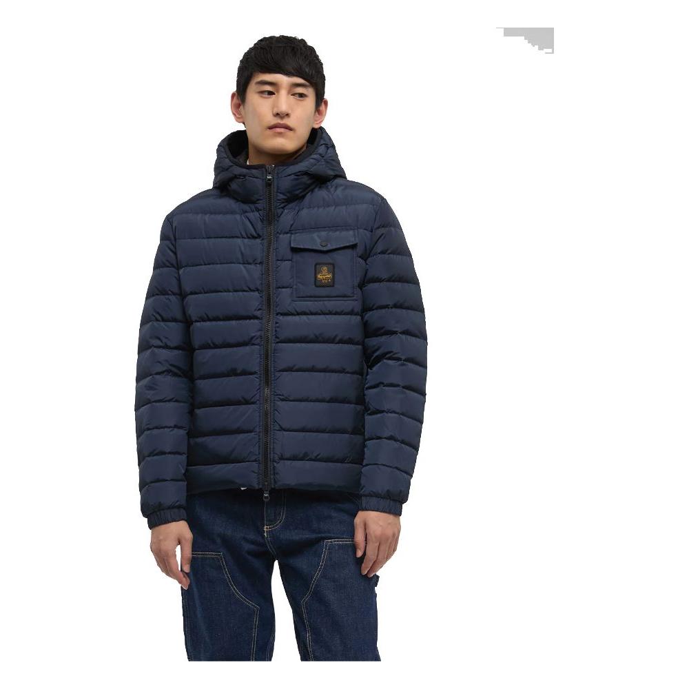 Refrigiwear Blue Nylon Men's Jacket Refrigiwear Dark Slate Gray