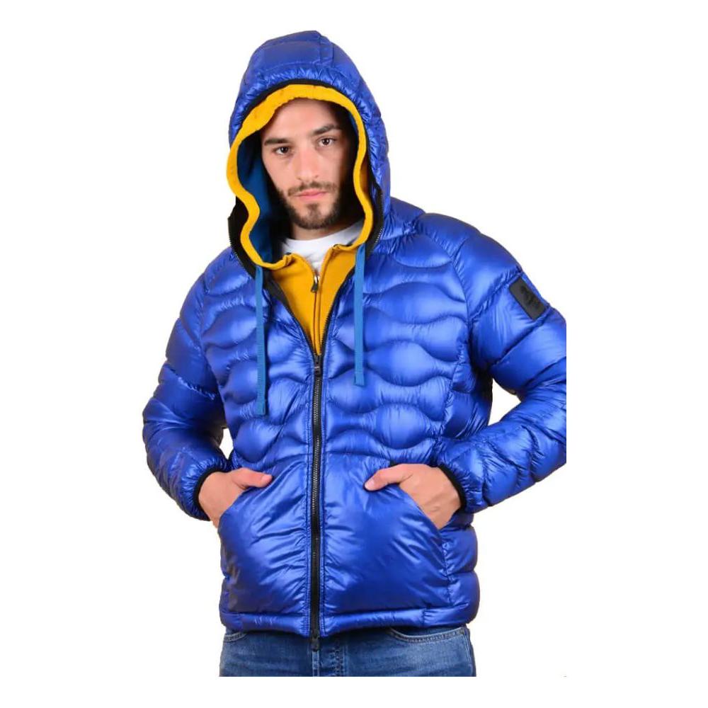 Refrigiwear Blue Nylon Men Jacket Refrigiwear Royal Blue
