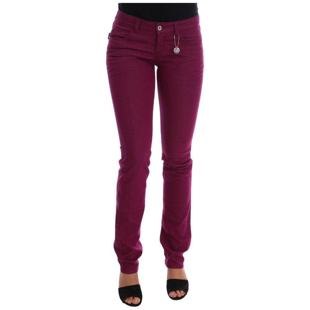Costume National Purple Cotton Stretch Slim Denim Jeans SIG30127-2