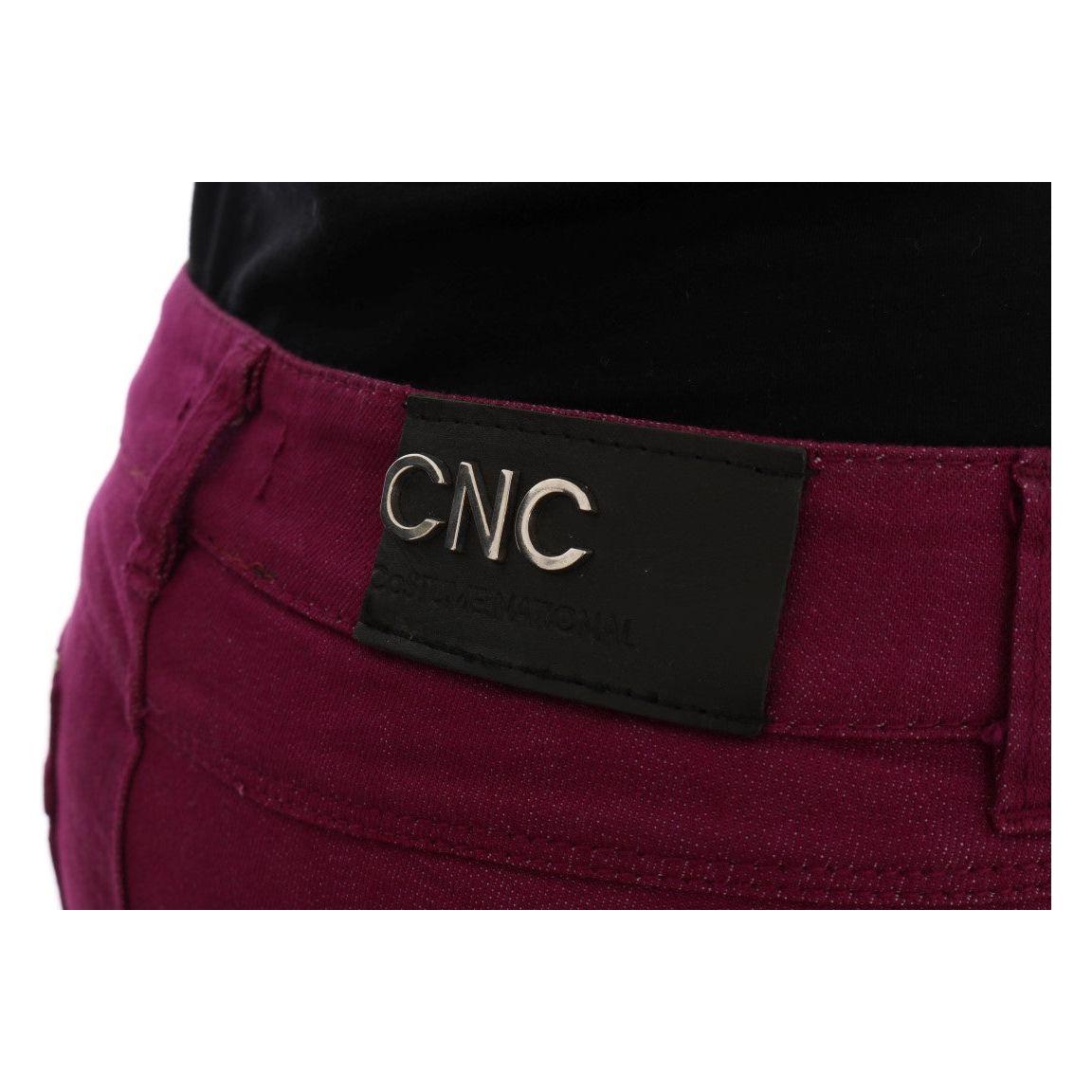 Costume National Purple Cotton Stretch Slim Denim Jeans SIG30127-2