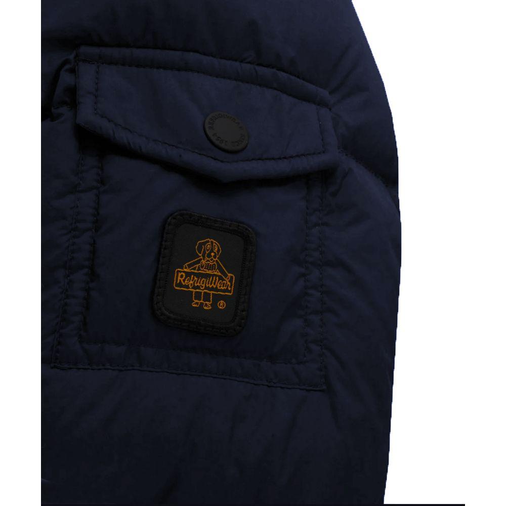 Refrigiwear Blue Polyester Jackets & Coat Refrigiwear Black