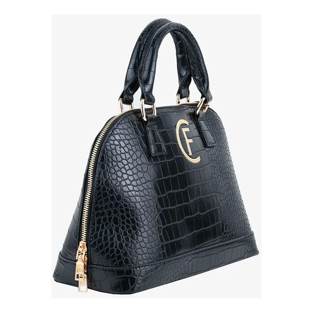 CRISTINAEFFE Black Artificial Leather Women Handbag CRISTINAEFFE White Smoke