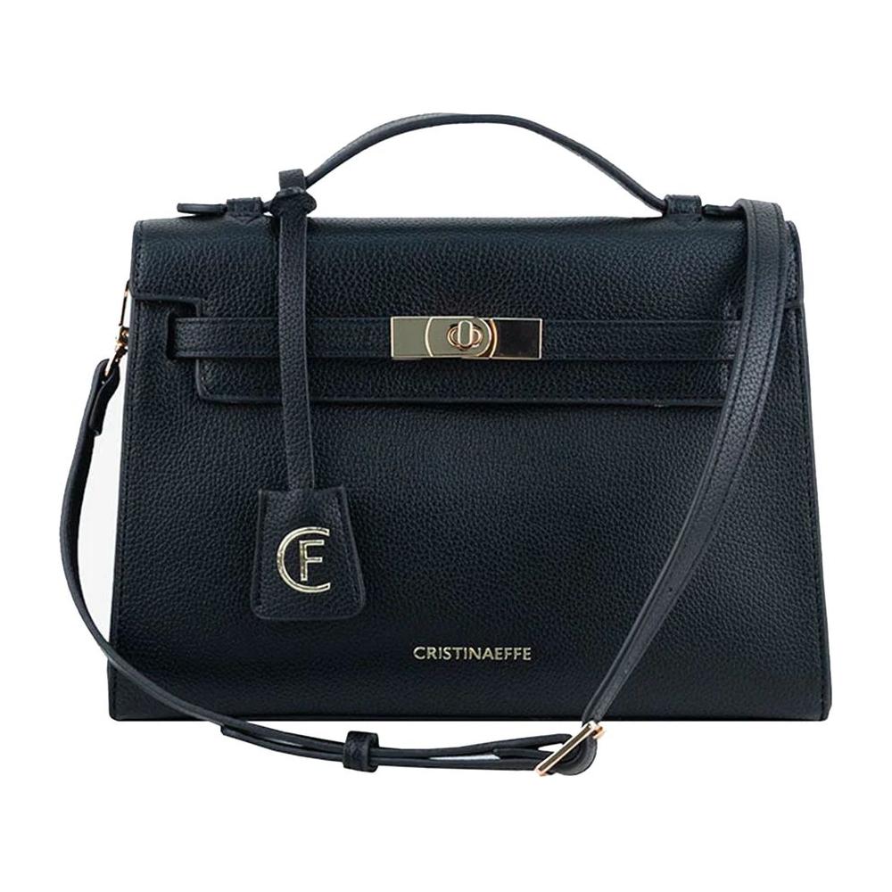 CRISTINAEFFE Black Artificial Leather Women Crossbody Bag CRISTINAEFFE Dark Slate Gray