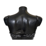 Dolce & Gabbana Black Silk White Lace Stretch Underwear Bra BIK075-2