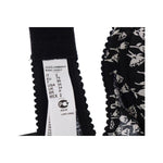 Dolce & Gabbana Black Silk White Lace Stretch Underwear Bra BIK075-2