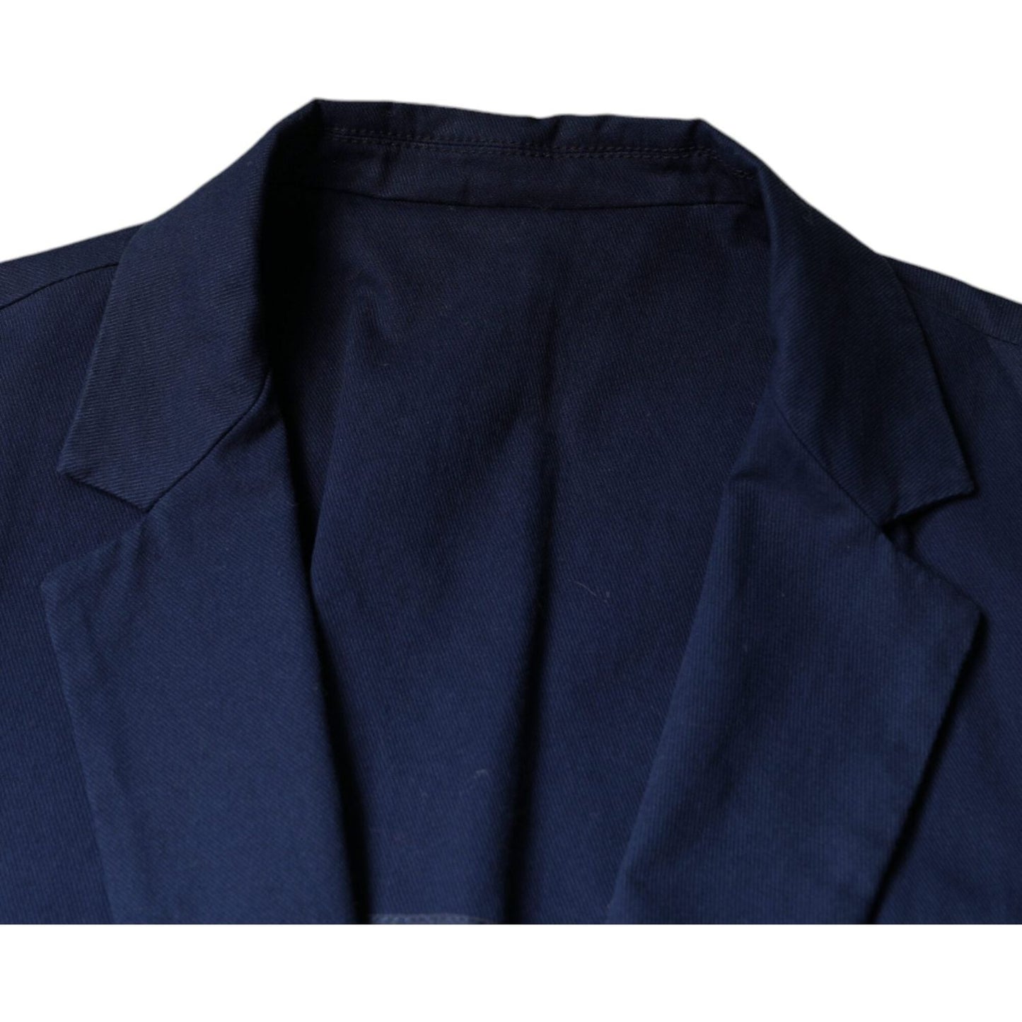 Dolce & Gabbana Blue Notch Single Breasted Dress Coat Blazer Dolce & Gabbana Dark Slate Gray