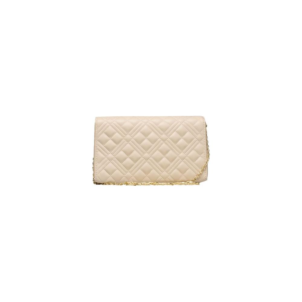 Love Moschino Beige Polyethylene Women Crossbody Bag Love Moschino Wheat