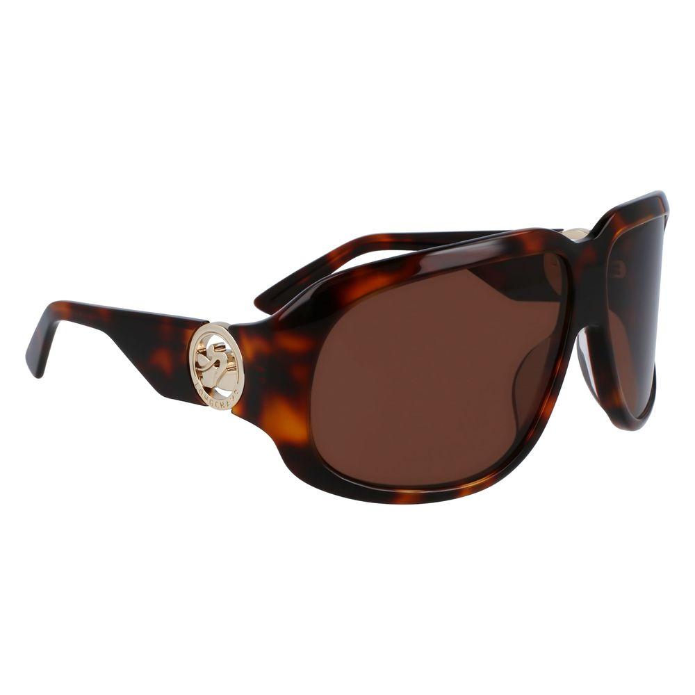 Longchamp Brown Acetate Sunglasses Longchamp Dark Olive Green
