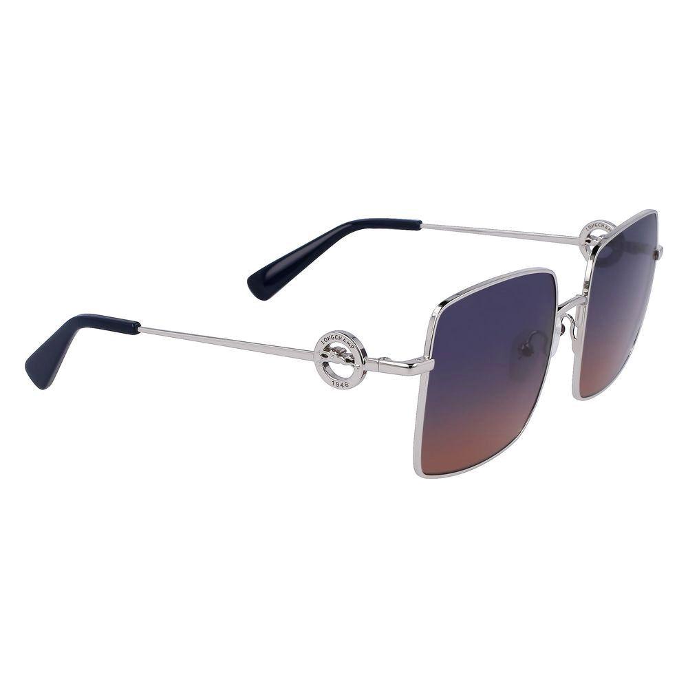 Longchamp Gray Metal Sunglasses Longchamp Dark Slate Gray