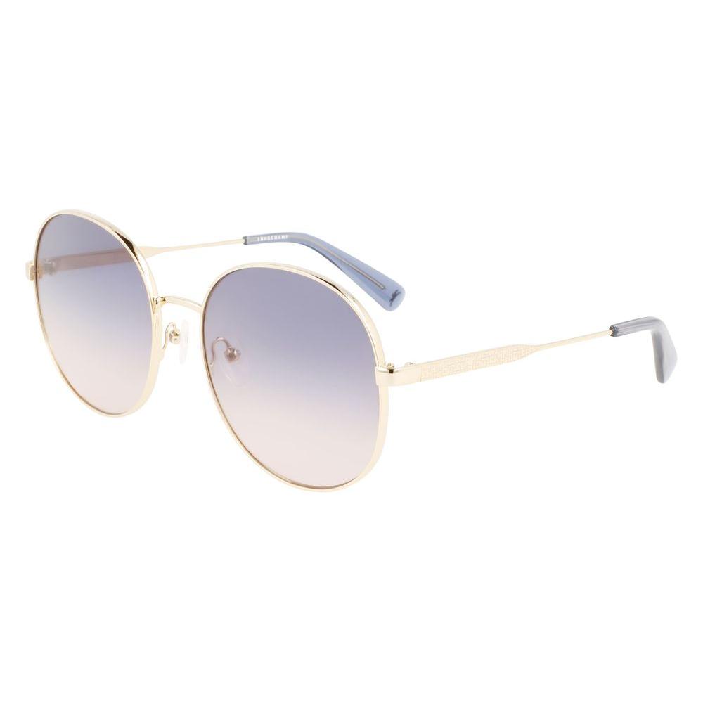 Longchamp Multicolor Metal Sunglasses Longchamp Light Gray