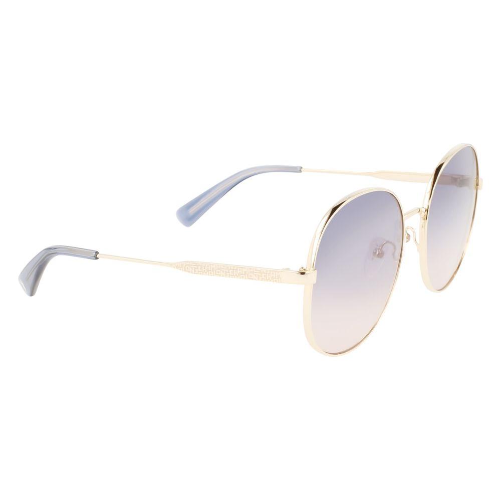 Longchamp Multicolor Metal Sunglasses Longchamp Light Gray