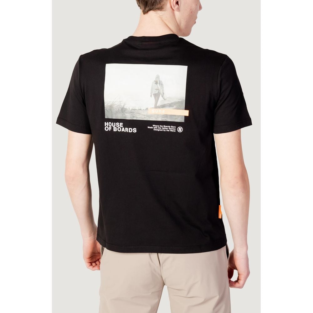 Suns Black Cotton T-Shirt Suns Light Gray
