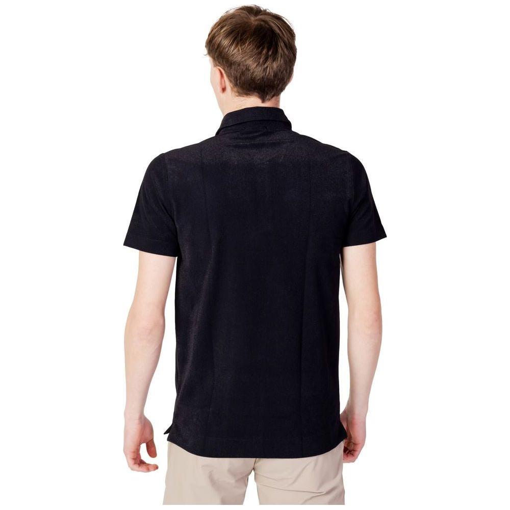Suns Black Polyester Polo Shirt Suns Black