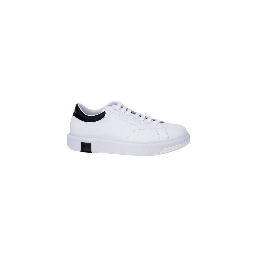 Armani Exchange Black And White Leather Sneaker Armani Exchange Light Gray