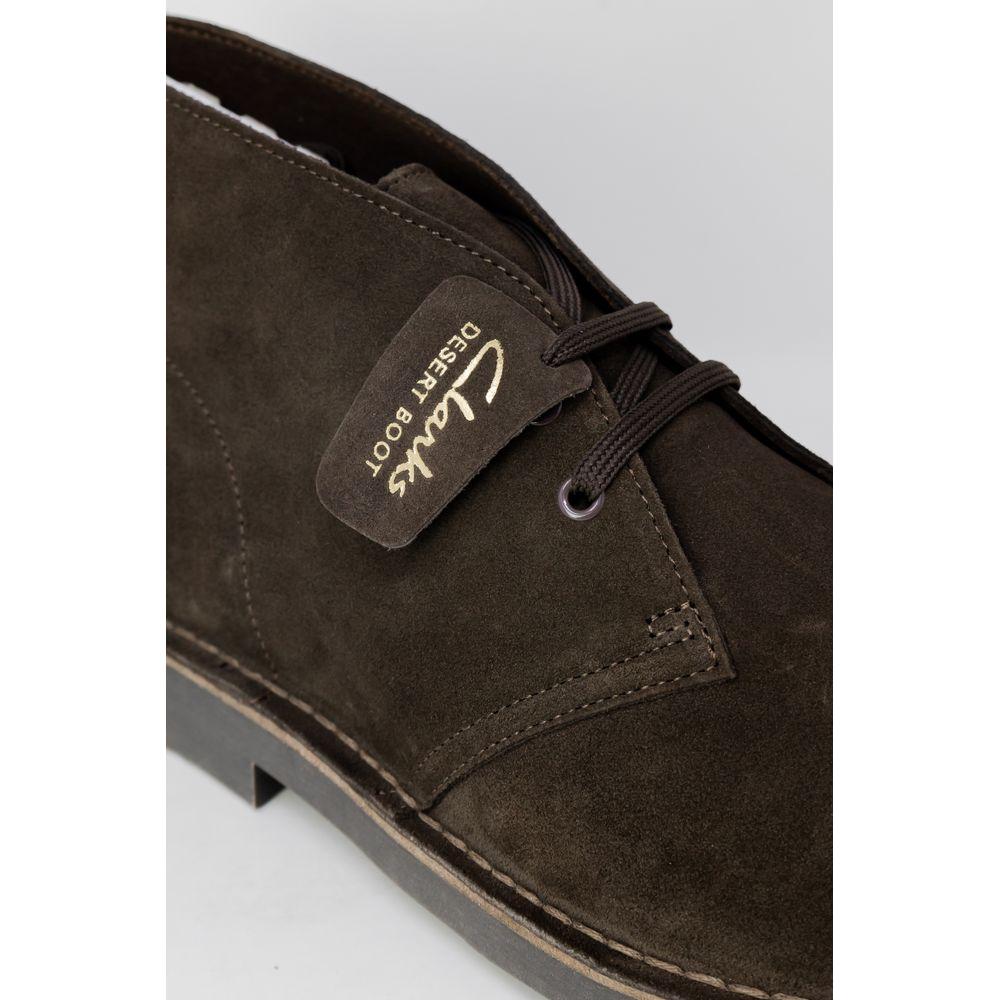 Clarks Brown Leather Boot Clarks Light Gray