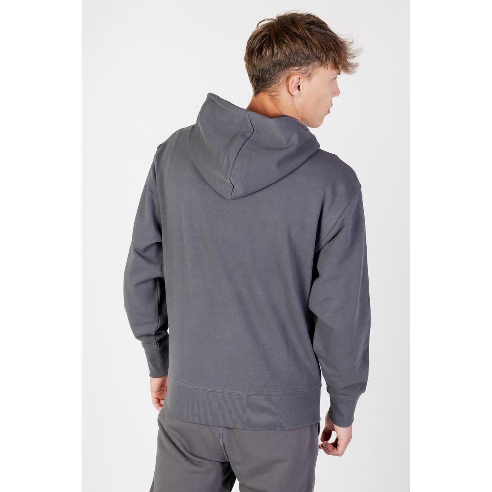 Hugo Boss Gray Cotton Sweater Hugo Boss Beige