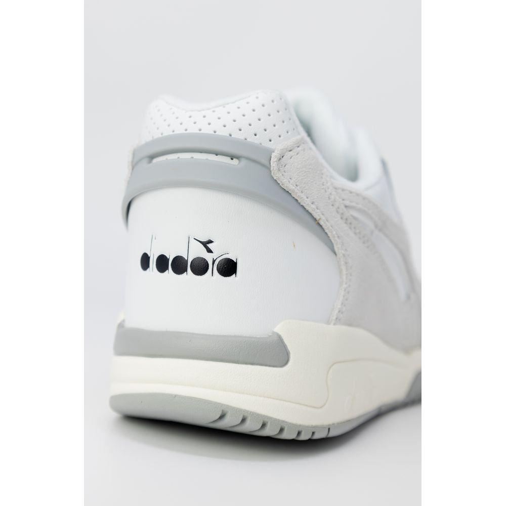 Diadora White Artificial Leather Sneaker Diadora Light Gray