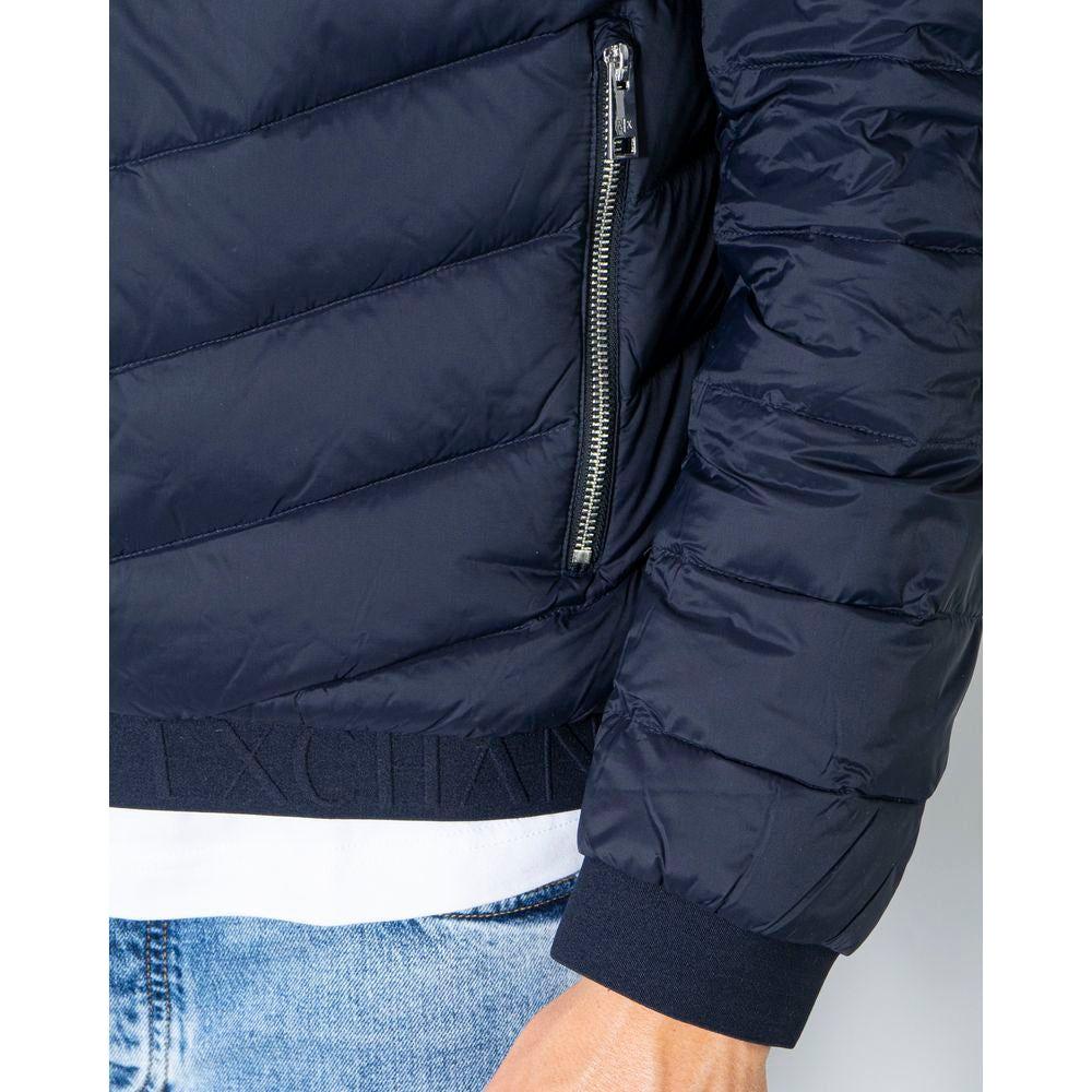 Armani Exchange Blue Polyester Jacket Armani Exchange Dark Slate Gray