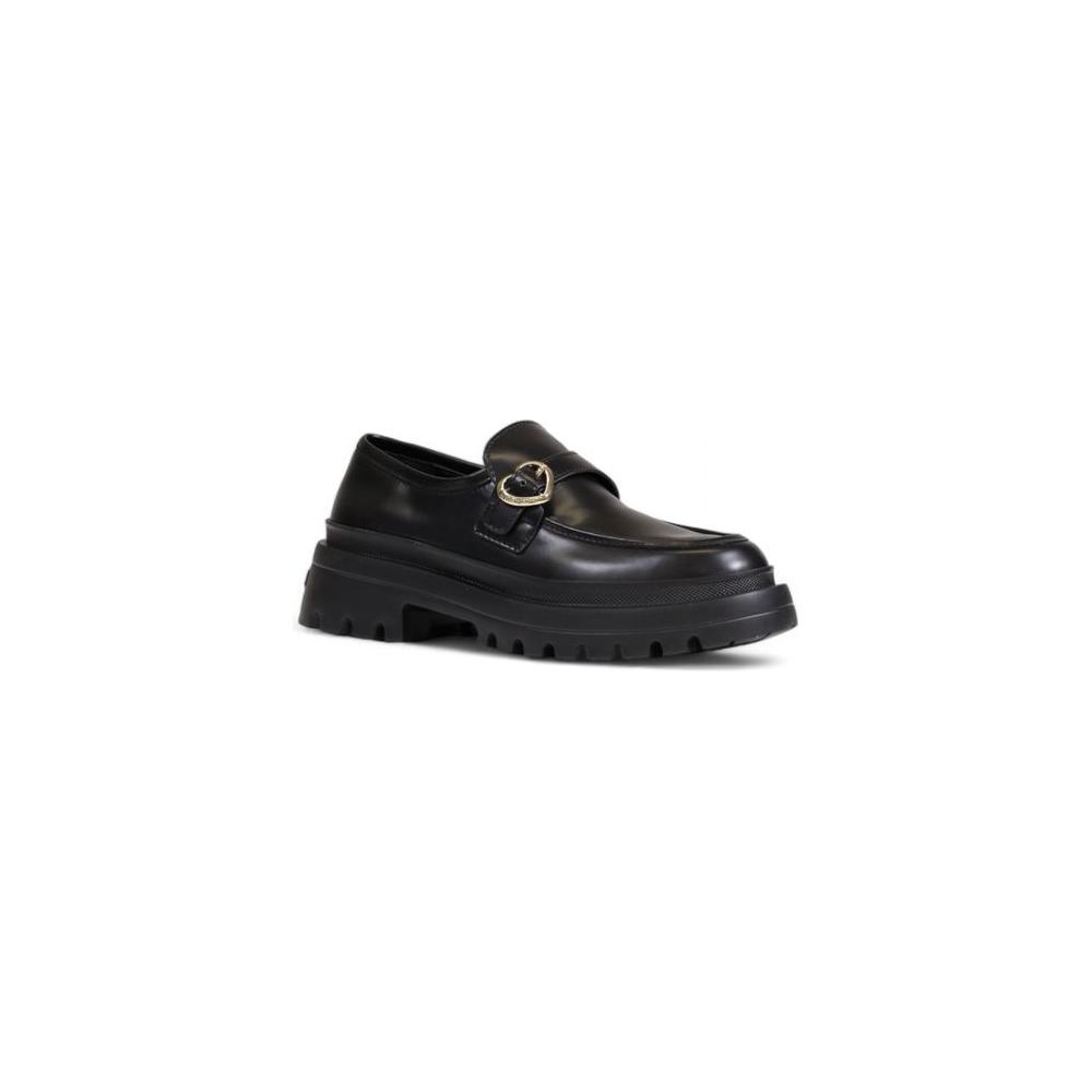 Love Moschino Black Polyethylene Flat Shoe Love Moschino Dark Slate Gray