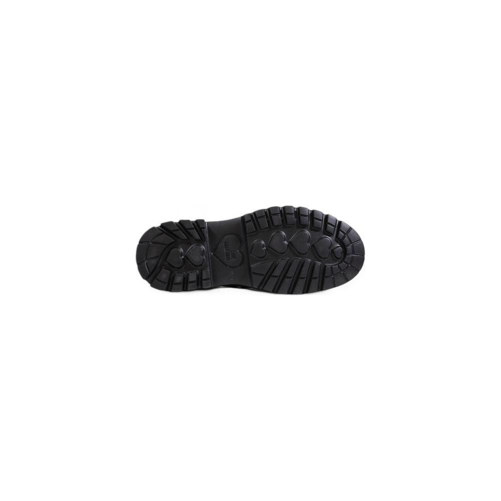 Love Moschino Black Polyethylene Flat Shoe Love Moschino Dark Slate Gray