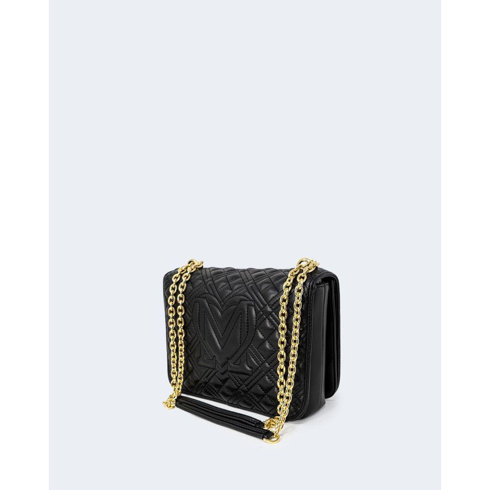 Love Moschino Black Polyethylene Handbag Love Moschino Lavender