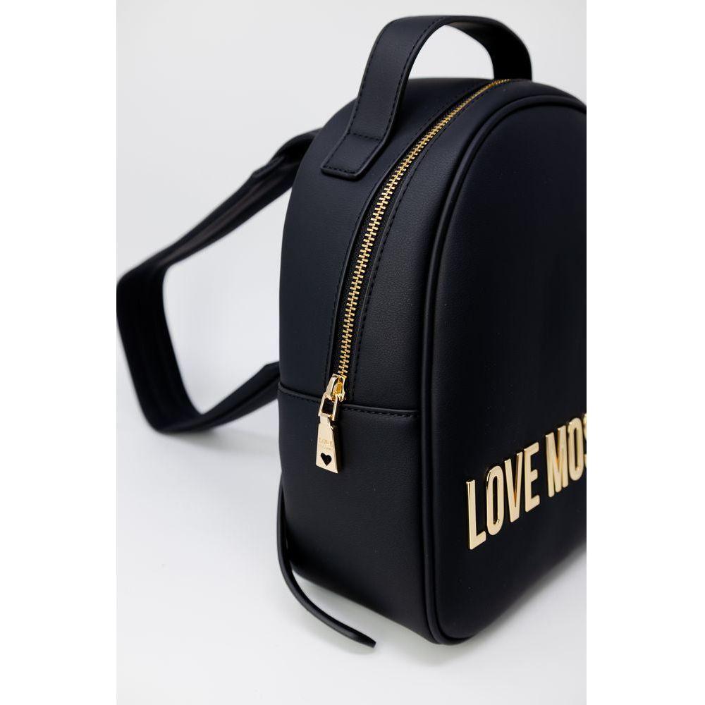 Love Moschino Black Polyethylene Backpack Love Moschino Lavender