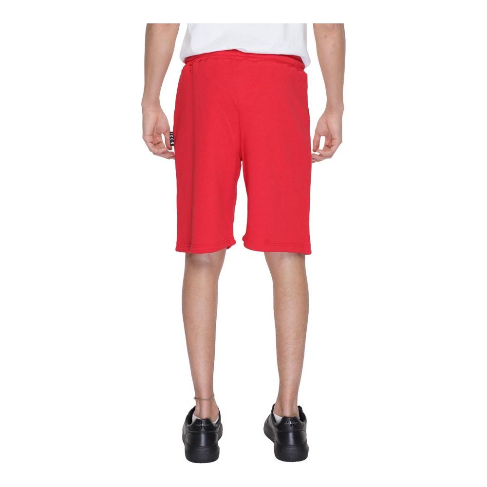 Icon Red Cotton Short Icon Maroon