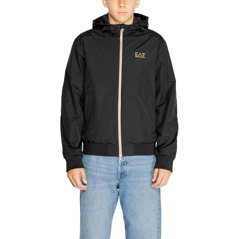 EA7 Emporio Armani Bicolor Polyamide Jacket EA7 Emporio Armani Dark Slate Gray