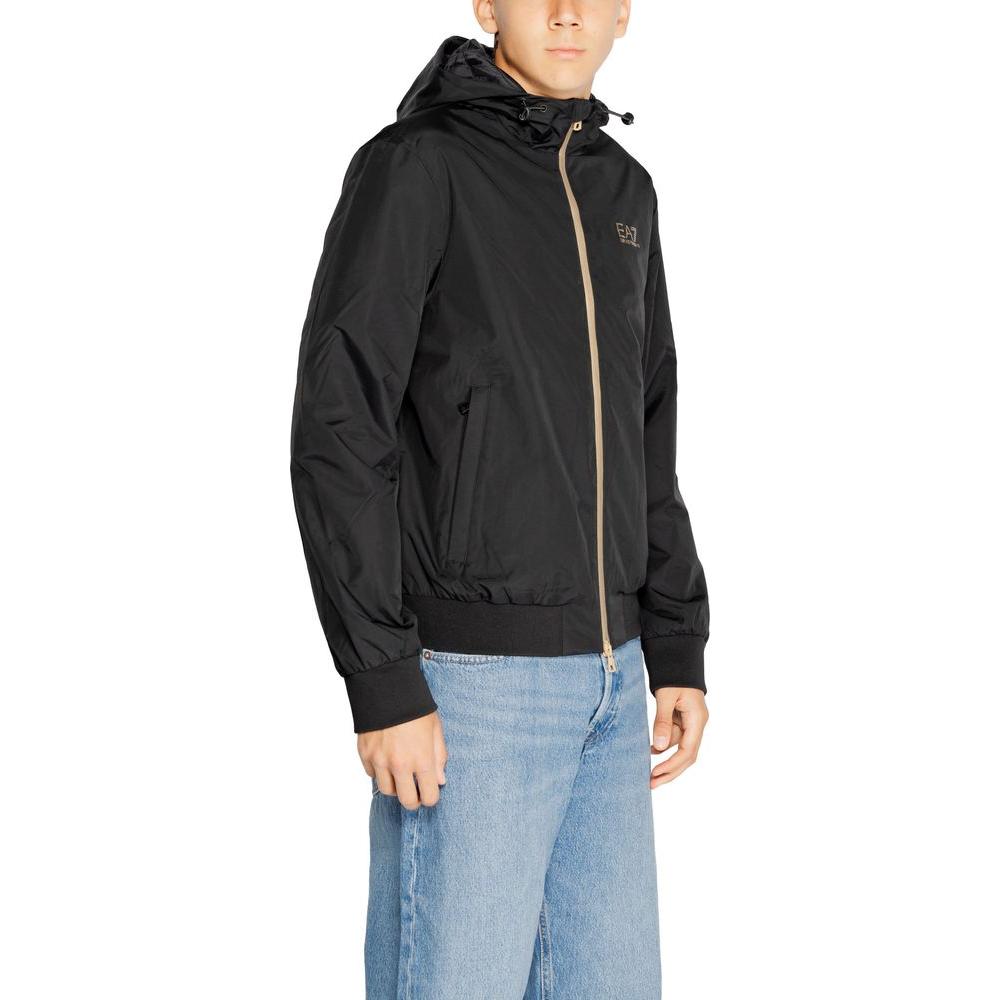 EA7 Emporio Armani Bicolor Polyamide Jacket EA7 Emporio Armani Gray