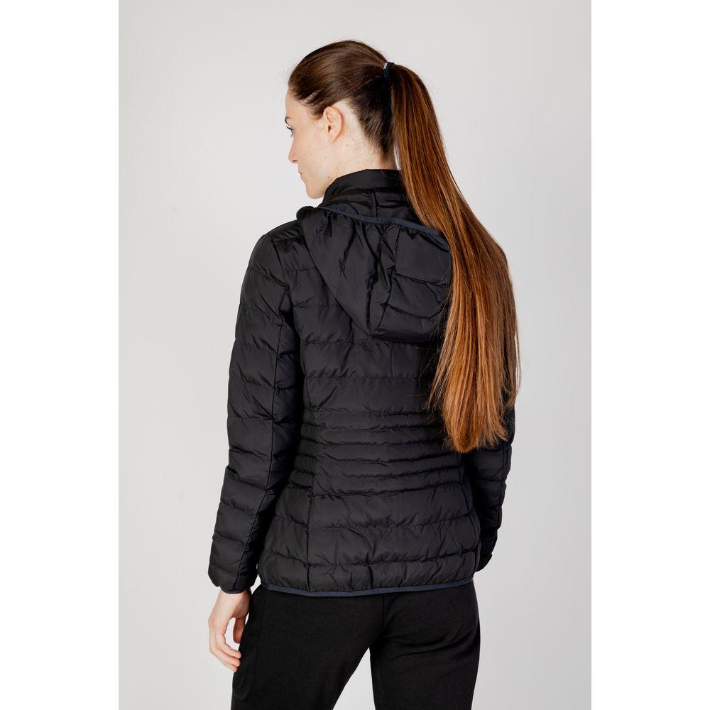 EA7 Emporio Armani Bicolor Polyester Jackets & Coat EA7 Emporio Armani Light Gray