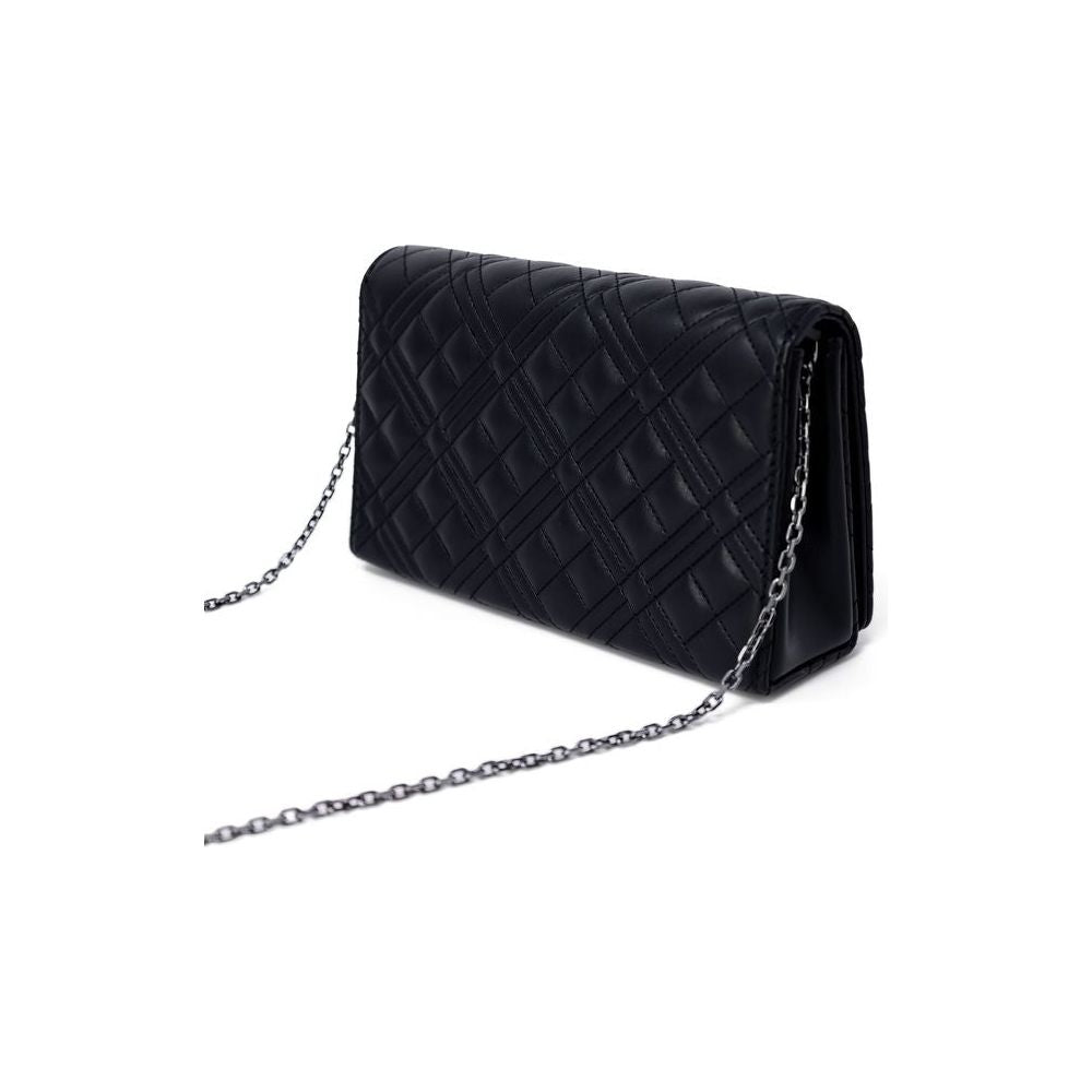 Love Moschino Bicolor Polyethylene Handbag Love Moschino Black