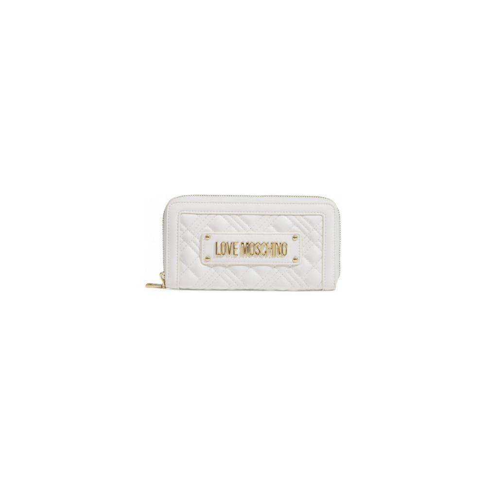 Love Moschino White Polyethylene Wallet Love Moschino Light Gray