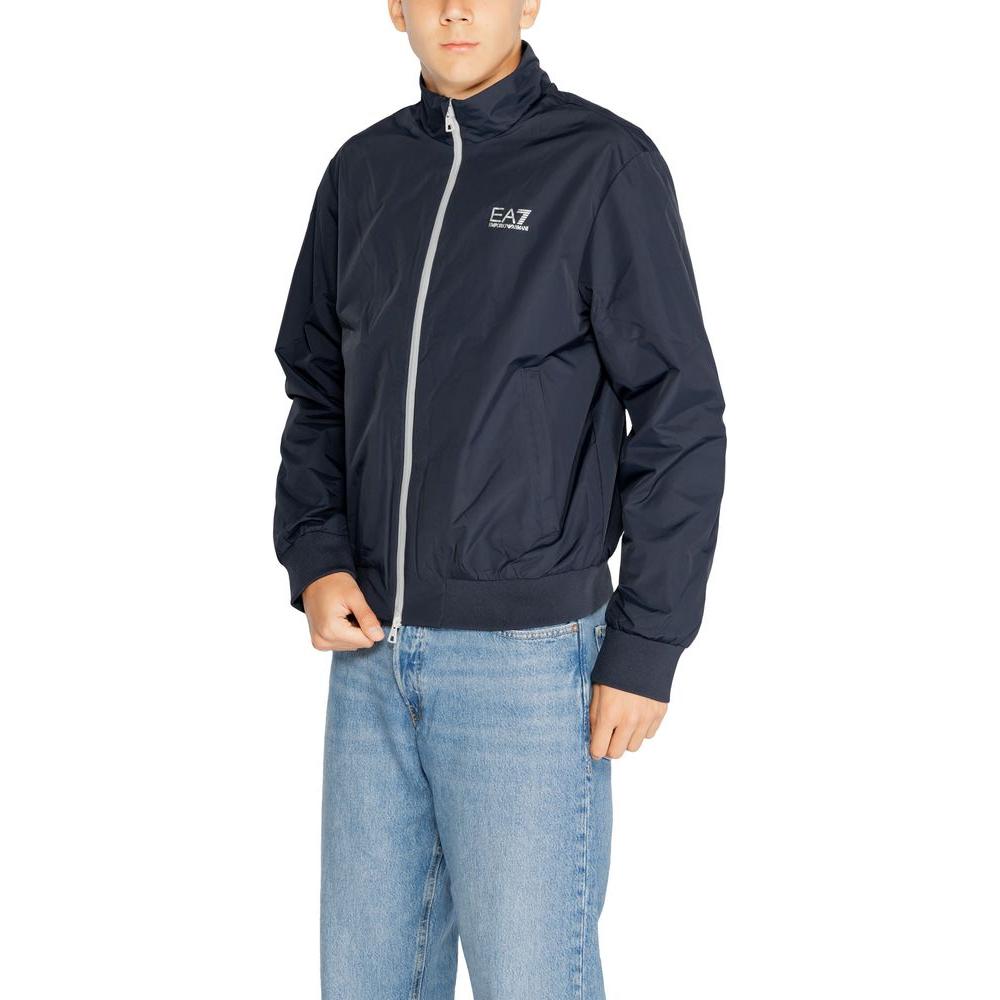 EA7 Emporio Armani Blue Polyamide Jacket EA7 Emporio Armani Dark Slate Gray
