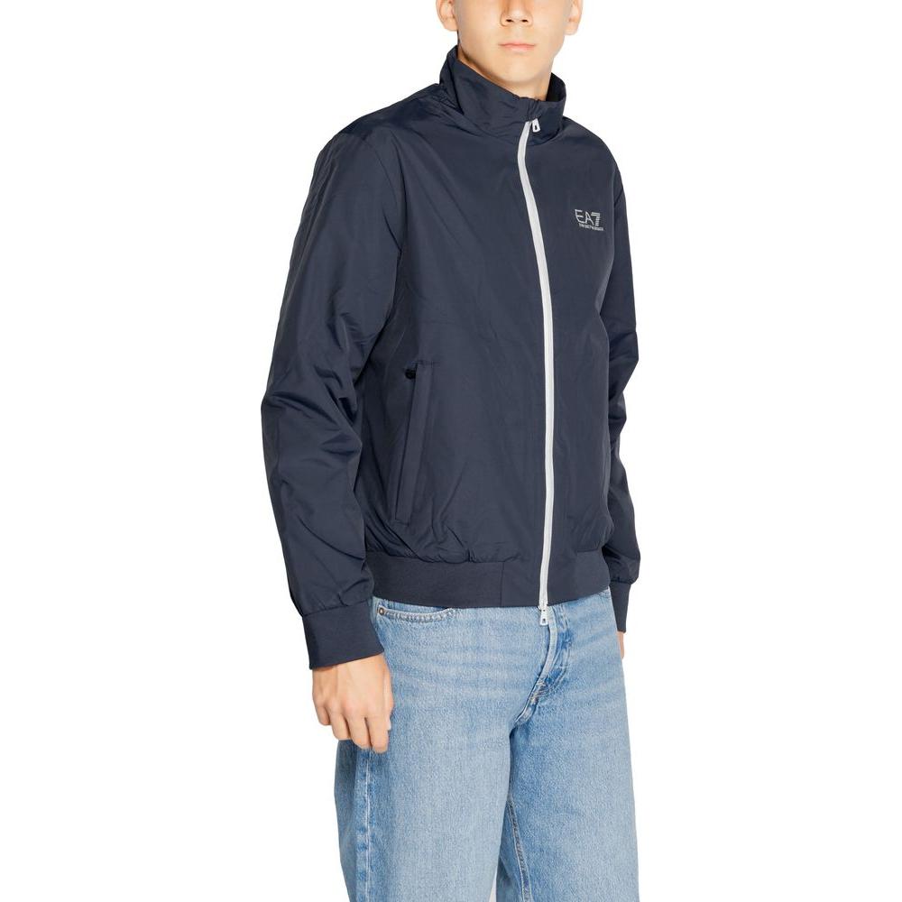 EA7 Emporio Armani Blue Polyamide Jacket EA7 Emporio Armani Dark Slate Gray