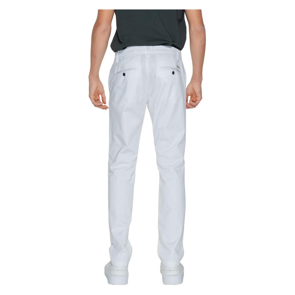 Armani Exchange White Cotton Jeans & Pant Armani Exchange Light Gray