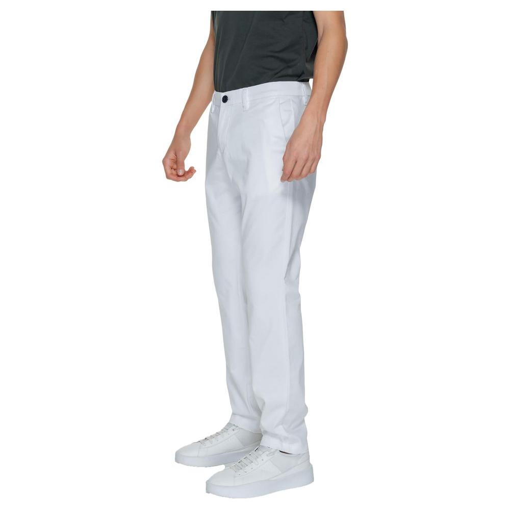 Armani Exchange White Cotton Jeans & Pant Armani Exchange Light Gray
