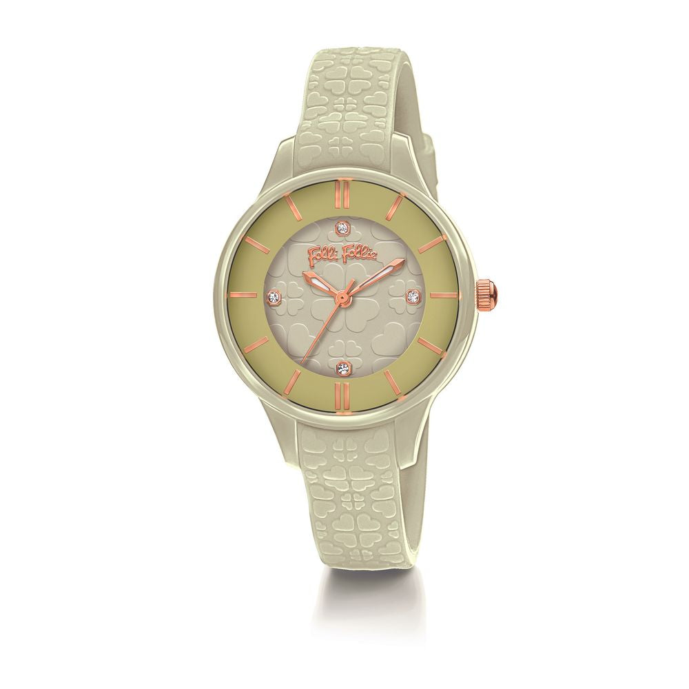 Folli Follie Gray Silicone Watch Folli Follie Tan