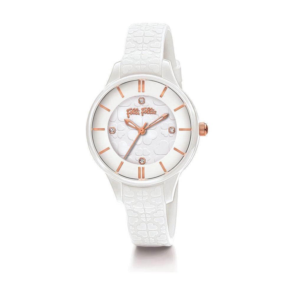 Folli Follie White Plastic Watch Folli Follie Beige