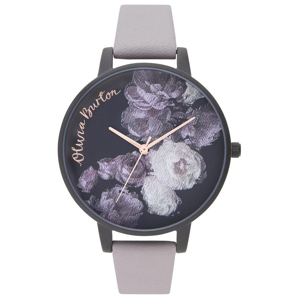 Olivia Burton Gray Synthetic Leather Watch Olivia Burton Dark Slate Gray