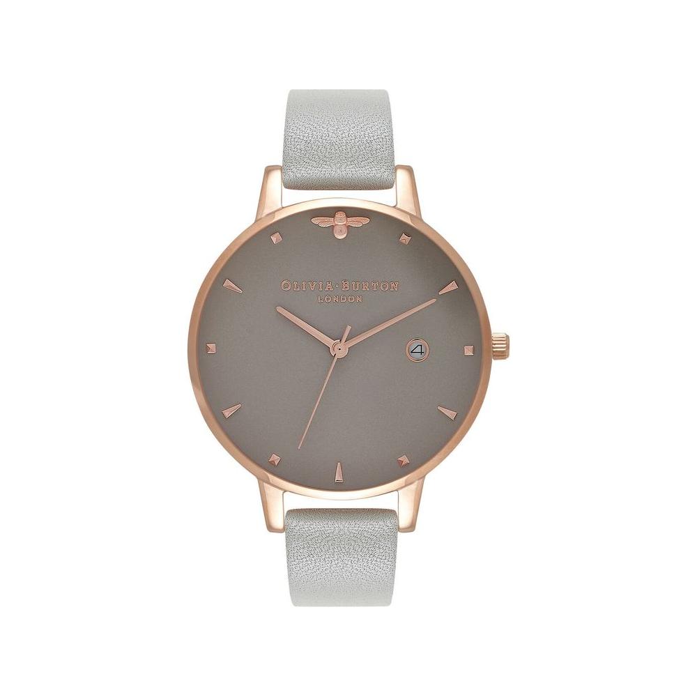 Olivia Burton Gray Synthetic Leather Watch Olivia Burton Slate Gray