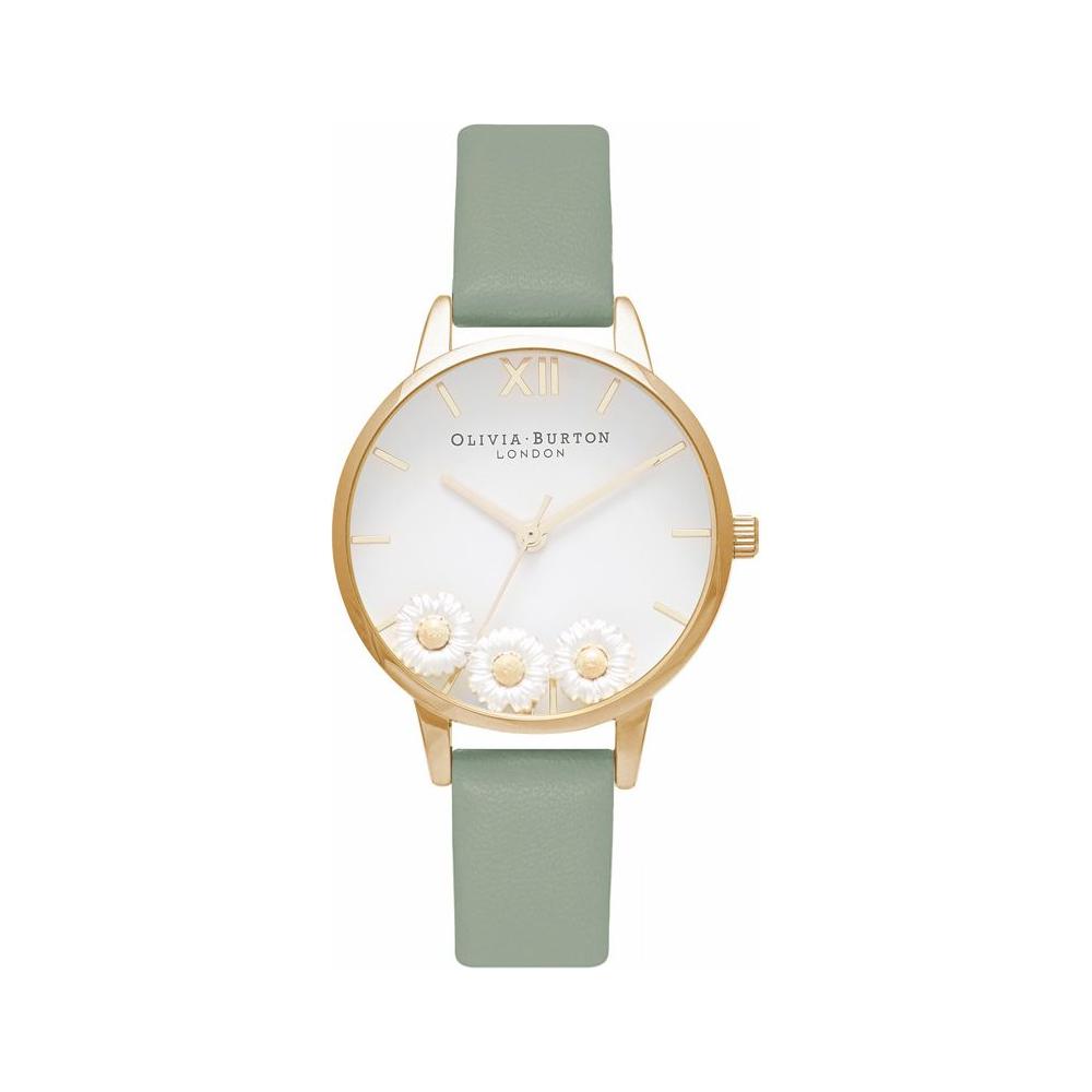 Olivia Burton Green Synthetic Leather Watch Olivia Burton Antique White