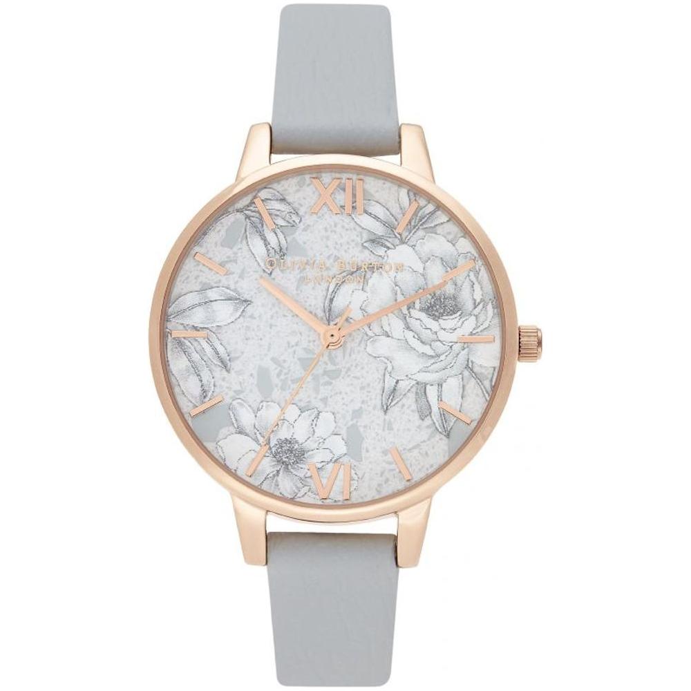Olivia Burton Gray Leather Leather Watch Olivia Burton Light Gray