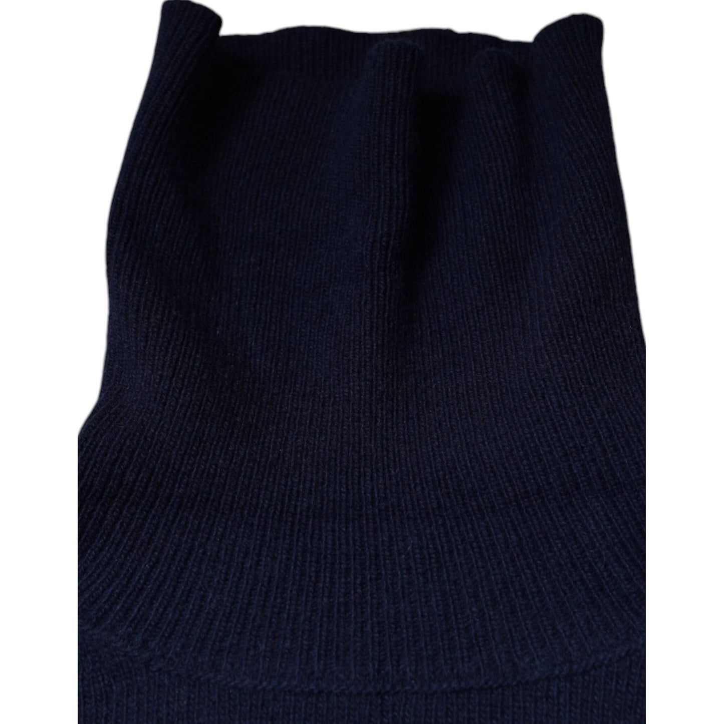 Dolce & Gabbana Blue Wool Knit Turtleneck Pullover Sweater Dolce & Gabbana Black